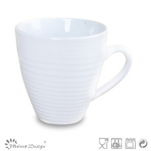 Tasse de café en céramique de Swirl Blanc